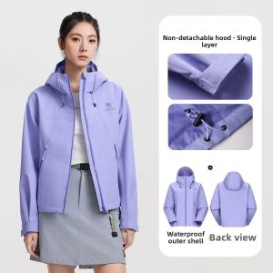 CAMEL | Waterproof Outdoor Jacket for Petite Women Short Style 3-in-1