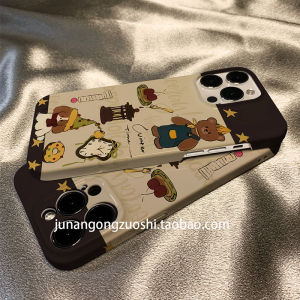 Cute Cartoon Bear Dog iPhone 17 pro Max Phone Case Creative Lightweight Apple 17 New Model 17 pro Girl Heart 16 pro Korean Style 16 Thin Hard Shell