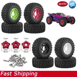 12/14/17mm Hex Short Course Truck High Grip Tires Wheels for 1/10 ARRMA Senton Traxxas Slash RC Car Upgrade Parts