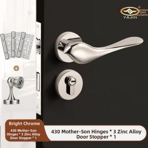 Silent Zinc Alloy Solid Wood Door Lock