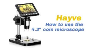 Kính Hiển Vi Kỹ Thuật Số Hayve 4.3 1600X USB 1080p Với 8 Đèn LED Kính Hiển Vi Hàn Cầm Tay Tương Thích Với Windows/Mac OS DM7