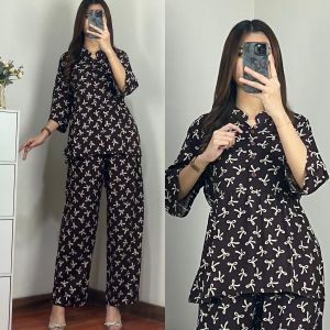 Oneset yuki Bahan rayon premium Ld 110 Panjang baju 70 Busui kancing Ada tali   Panjang celana 95 Lingkar paha 70 Ada saku/kantong