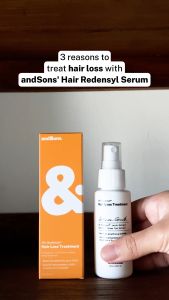 andSons 3% Redensyl Hair Growth & Hair Loss Treatment Serum with Dermaroller (60ml)