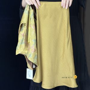 New Chinese Style Childrens Clothing Set Floral Print Baby Girls Spring Autumn Outfit Hanfu Top Half Skirt Traditional Ethnic Wear