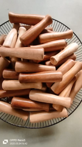 Bộ 2 chày gỗ nhỏ gọn màu tự nhiên