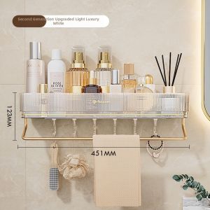 SHUQUE | Luxury No-Drill Wall Mounted Bathroom Shelf