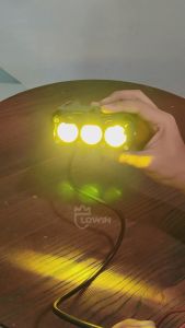 LAMPU TEMBAK LASER FOGLAMP SQL 3 MATA KIPAS SUPER BRIGHT 60 WATT