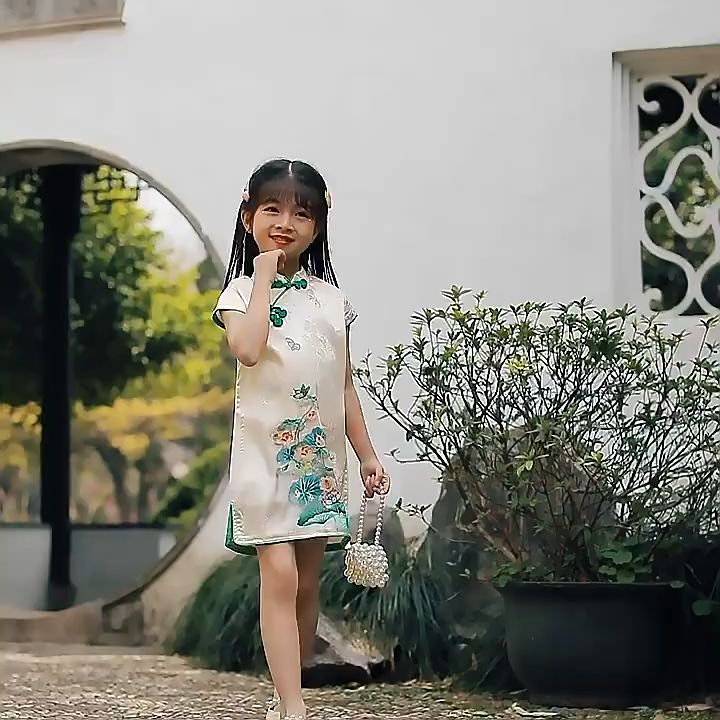 [1-10 Years] daidai (Ready Stock) Girl Dress Cheongsam Hanfu Kid ...