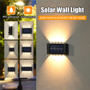 Solar Light Waterproof Solar Wall Lamp Outdoor Automatic Induction Wall Light for Courtyard Street Landscape Garden Decor Lampu Dinding Decor Lamps