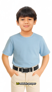 ORKIDS Ikat Pinggang Anak Laki - Laki Belt Bahan Kulit PU Tidy Loop