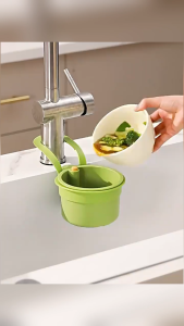 Sink Strainer Basket Faucet Hanging Strainer Basket Automatic Dumping Kitchen Sink Food Waste Catcher Plastic Fine Mesh Removable Bottom Press Release Design For Dishwashing Daily Cooking