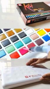 Sakura Koi Watercolor 96 Studio Set Sketch Box\\n\\n Apa itu Alat Seni Koi Watercolor?\\n\\nAlat seni Koi Watercolor adalah satu set peralatan yang dirancang khusus untuk memfasilitasi proses menggambar dan melukis dengan teknik watercolor. Dalam konteks ini, kita akan membahas tentang Koi Watercolor 96 Studio Set Sketch Box, yang merupakan pilihan ideal bagi seniman profesional maupun pemula.\\n\\n Koi Watercolor untuk Seniman\\n\\nKoi Watercolor sangat cocok digunakan oleh seniman profesional karena kualitas dan fungsi yang tinggi. Set ini menyediakan berbagai warna yang dapat dipadukan untuk menciptakan hasil lukisan yang indah dan realistis.\\n\\n Koi Watercolor untuk Pemula\\n\\nBagi pemula, Koi Watercolor juga merupakan pilihan yang tepat karena mudah digunakan dan memiliki harga yang terjangkau. Dengan mengikuti panduan penggunaan yang disertakan dalam set, pemula dapat mempelajari teknik dasar watercolor dengan cepat.\\n\\n Mengapa Memilih Set Koi Watercolor 96?\\n\\nAda beberapa alasan kuat mengapa Anda harus memilih Set Koi Watercolor 96:\\n\\n Kualitas dan Fungsi\\n\\nSet ini dirancang dengan kualitas yang tinggi dan fungsionalitas yang optimal. Warna-warna yang tersedia dapat memberikan hasil yang menakjubkan dan tahan lama.\\n\\n Harga dan Nilai\\n\\nDengan harga yang kompetitif, Set Koi Watercolor 96 menawarkan nilai yang tinggi. Anda mendapatkan banyak warna dan alat seni berkualitas dalam satu set.\\n\\n Bagaimana Menggunakan Koi Watercolor Studio Set?\\n\\nBerikut adalah panduan singkat tentang cara menggunakan Koi Watercolor Studio Set:\\n\\n Persiapan dan Pengaturan\\n\\nSebelum memulai, pastikan Anda memiliki semua peralatan yang dibutuhkan, seperti kertas watercolor, kuas, dan palet. Siapkan area kerja yang bersih dan luas.\\n\\n Teknik Dasar\\n\\nMulailah dengan teknik dasar, seperti mencampur warna dan menerapkannya pada kertas watercolor. Praktekkan berbagai gaya dan teknik untuk meningkatkan keterampilan Anda.\\n\\n Menyimpan dan Merawat\\n\\nSetelah selesai melukis, simpan alat-alat seni Anda dengan baik. Bersihkan kuas dan palet dengan air hangat dan sabun ringan, kemudian simpan dalam tempat yang aman dan kering.\\n\\n Kesimpulan\\n\\nKoi Watercolor 96 Studio Set Sketch Box adalah pilihan ideal bagi seniman profesional maupun pemula yang ingin mencoba teknik watercolor. Dengan kualitas dan fungsi yang tinggi, serta harga yang terjangkai, set ini menawarkan nilai yang luar biasa. Ikuti panduan penggunaan yang disertakan dalam set untuk memulai petualangan melukis Anda!\n}