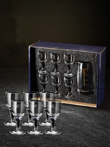 Liquor Divider White Wine Glass Gift Set Glass Small Size Chinese Style Shooter Glass For Home Shooter Glass Wine Cup Gift Wine Set