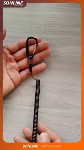 SONLINE - Gantungan Kunci 35Cm Spiral Karabiner TALI PEGAS Spring Keychain