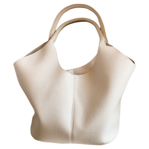 Large Capacity Tote Bag Handheld Single Shoulder Bag for Commuting And Work Korean Style Fashionable Bag Soft PU Leather