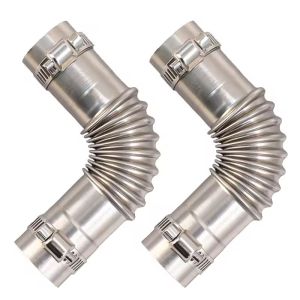 4PCS Elbow Air Diesel Parking Heater Exhaust Pipe Connector with Clamp for Webasto Diesel Boat Heater