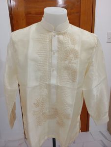 Modern Barong Tagalog Plain Chinese Collar assorted burda