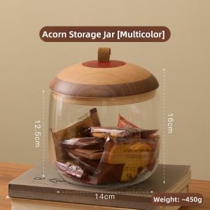 FANHAN | Japanese Retro Sealed Dustproof Moistureproof Large Capacity Wooden Storage Jar