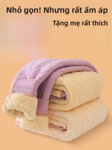 MiiOW | Quần lót mùa thu dày dặn bằng vải polyester có lông cừu cho phụ nữ trung niên và cao tuổi mặc trong nhà