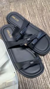 Sandal Flat jelly Wanita Sendal Selop Pita Strap 2 karet Cewek Kekinian Alina 2050-S1 jelly Import