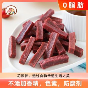 Natural HuaXimen Hawthorn Strip Snack 500g No Additives Dried Hawthorn Cake Leisure Fruit Preserves Sweetened Snack Treat