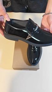 2025 Men Formal Shoes Italian COD black shoes Business Formal Wear Shoes Casual Soft Leather Shoes school shoes For Men size 39-45