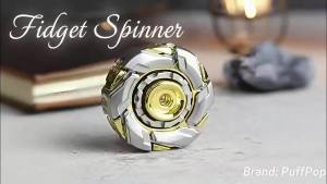 Mechanical Deformable Metal Fidget Spinner Premium Alloy EDC Hand Spinner Smooth Spin Anti-Stress Fingertip Gyro Toy for Adult