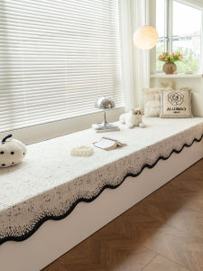 2025 New Half-velvet Window Sill Mat All-Season Luxury Bedroom Balcony Bay Window Pad Autumn Winter Velvet Fabric Customizable