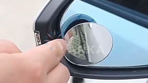 Vanka 2pcs Car Motorcycle Blind Spot Mirror Waterproof 360° Wide Angle Side Rear View Mirrors With Adhesive