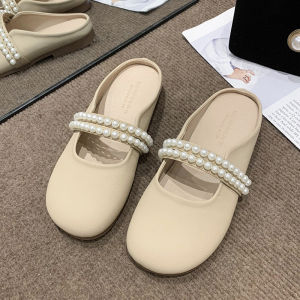 JoynCleon | French Style Pearl Half Loafer