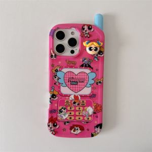 เคสโทรศัพท์มีลายตำรวจสาวบินได้น่ารัก/เหมาะสำหรับ iPhone 15/iPhone 14 Pro Max