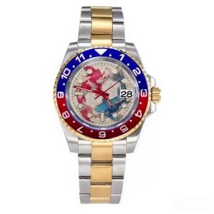 Creative Watch china NH35 Movement Watch 10bars Mens 40mm Sapphire Ceramic Bezel Male Mechanical Clock Diver Sports Wristwatch