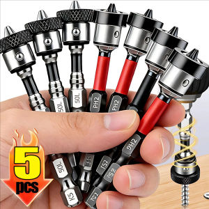 5Pcs Magnetic Positioning Screwdriver Bits PH2 Batch Head Screwdrivers Drill Bit for Plasterboard Drywall Screw Bits Drilling Tools