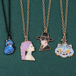 Kpop Demon Hunters Saja Boys Cartoon Metal Pendant Creative Fun Accessory for Cosplay Perfect Gift for Fans