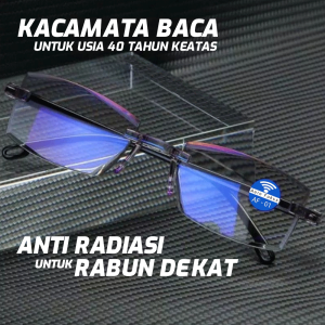 Kacamata Baca Plus Auto Fokus Baca dan Jalan Anti Radiasi