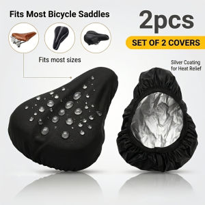 1/2pcs Bike Seat Cover Bicycle Saddle Cover Protective Waterproof Cloth Cushion Protector Outdoor Biking Guard