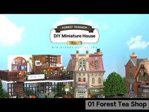 [Ready Stock] [Vintage Loft] DIY Dollhouse Miniature Kit Miniature Furniture with Dust Cover LED Light Wooden Mini House Mini Shop Cafe Bakery Cute Cheap Decoration Birthday Gift Door Gift Puzzle Handcrafted Handmade Educational Toys for Kids Girls Boys