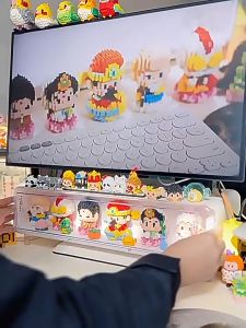 Chao Le Chuang Immortal Building Blocks Mini Bricks Creative Cute God of Wealth Ultramen 潮乐创神仙积木财神月老