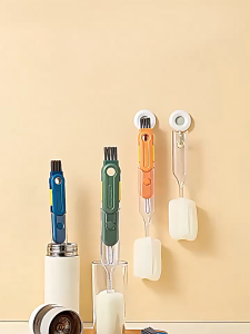 5In1 Household Cup Bottle Cleaning Brush Long Handle Detachable Gap Brush Thermos Water Bottle Mug Cleaning Tool 保温杯刷