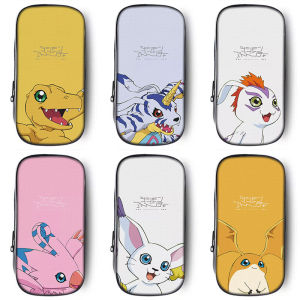 Digital Monster Collaboration Pencil Case Boys Kindergarten Stationery Bag Primary And Middle School Students Male Model Pencil Box