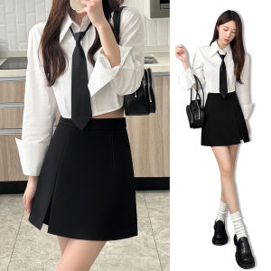 LD | Summer New A-Line Slimming High-Waist Petite Skirt