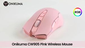 Onikuma CW905 3600 DPI Wireless Gaming Mouse 7 Buttons Design RGB Wireless Gaming Mouse RGB Marquee Rechargeable Desktop Computer Notebook Mouse
