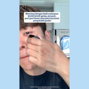 RAU BB Cream For Men Foundation Oil-control Moisturizing Concealer Skin Natural Makeup Face Cream