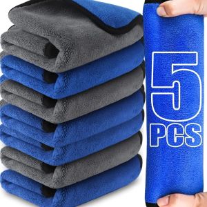 Microfiber Car Washing Towel Soft Quick Drying Windows Mirrors Wiping Rags Home Double Layer Cleaning Cloths