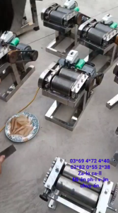 Máy thái da heo chạy điện motor 200w lõi đồng