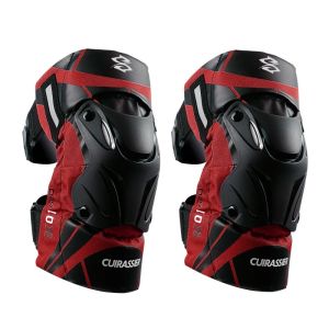 CUIRASSIER Protective Motorbike Kneepads Motorcycle Knee Pads MX Protector Adjustable Racing Guards Protection Night Reflective
