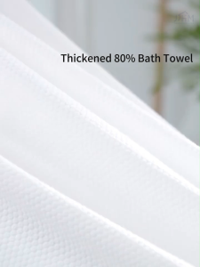Travel Disposable Towels Set - Sports Bath Towel Face Towel Thickened Compressed Pure Cotton Absorbent Large Towel for Swimming Pool Swim Gym Fitness Yoga Beach Golf Camping Exercise Men Women Essentials 一次性浴巾