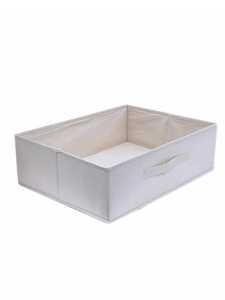 Pure Color Uncovered Clothes Storage Box Wardrobe Compartment Storage Box Drawer Box Foldable Paper Box 47 36 15cm