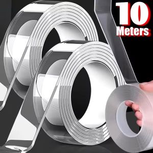 10M Nano Double Sided Adhesive Tape Heavy Duty Clear Waterproof Traceless Extra Strong Glue Removable Seal Gap Strip 1/2/3/5cm