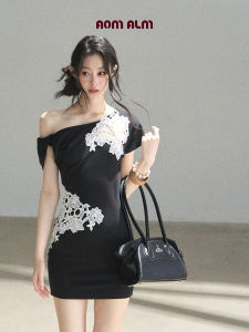 SHAOYEYAN | Đầm Mini Thêu Ren Đục Lỗ Cho Mùa Hè